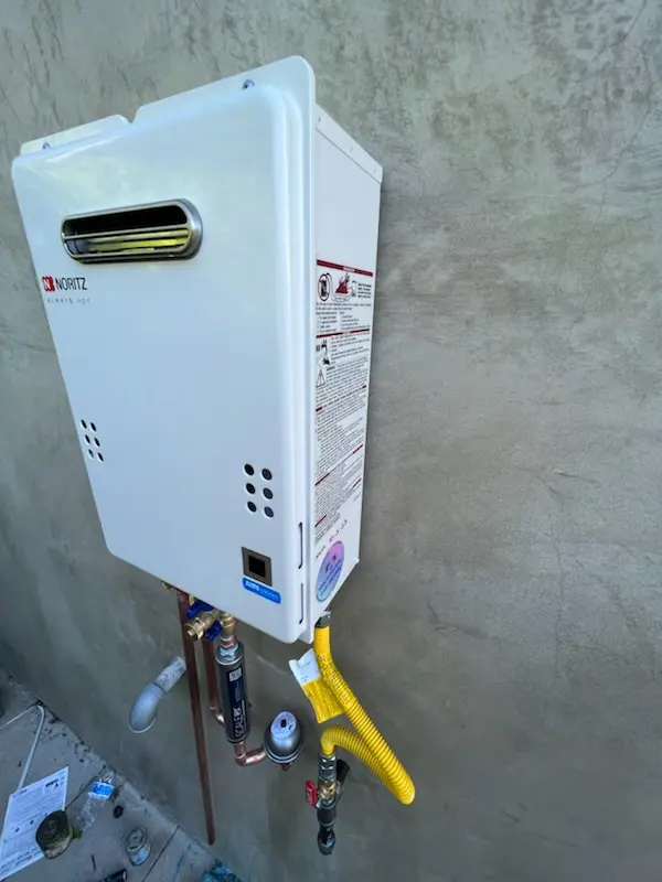 Tankless water heater installation for Mulberry homes